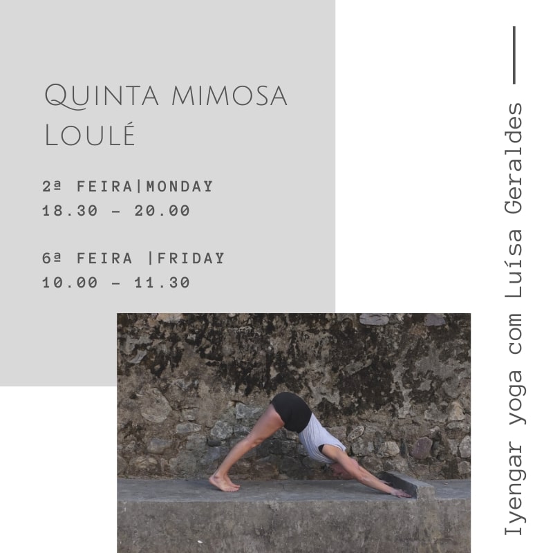 Yoga class at Quinta Mimosa, Loulé