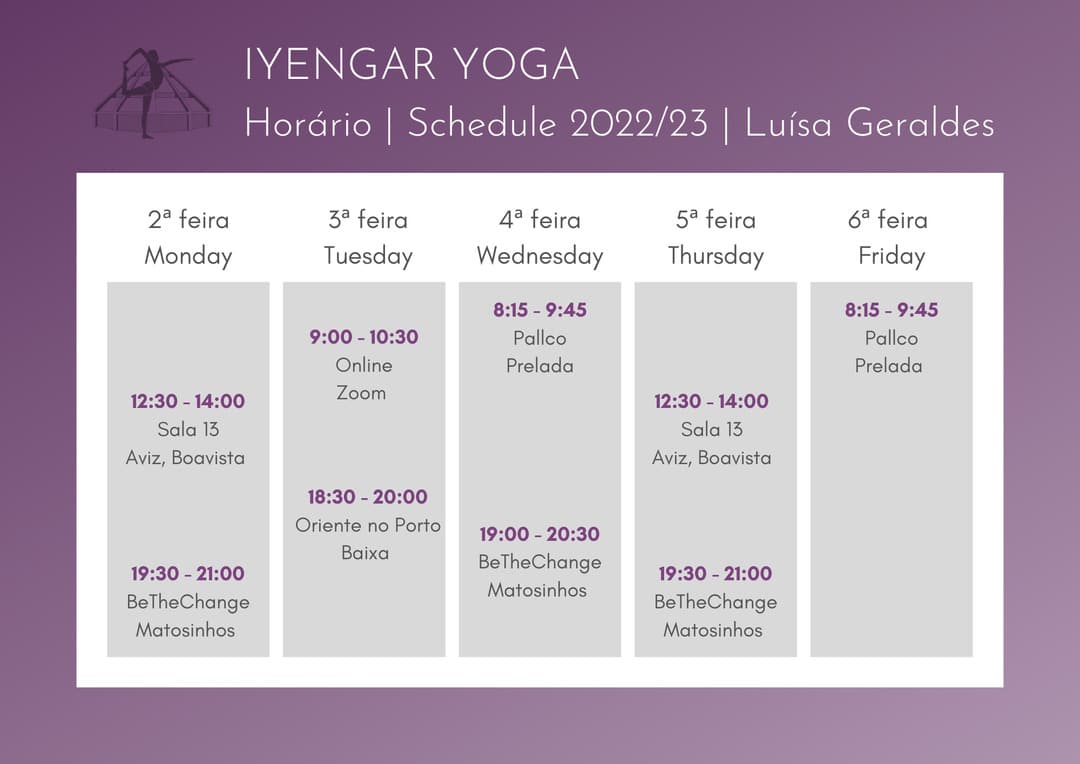 Schedule yoga classes